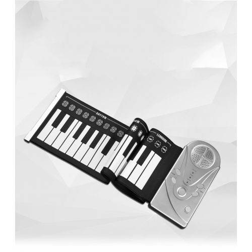  BDFA Fold Keyboard Piano 49 Key With Horn 8 Drum Rhythm, 16 Level Volume Control, 32 Level Beat Control, Automatic Sleep Power Saving Function Piano Mat