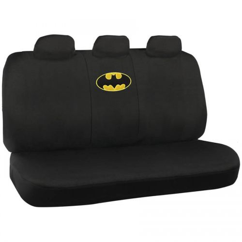  BDK Original Batman Car Seat Covers with Rubber Floor Mats, Trimmable