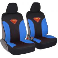 BDK Superman Car Seat Covers for Front Pair - Waterproof, Side Airebag Compatible