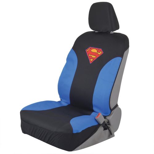  BDK Superman Car Seat Covers for Front Pair - Waterproof, Side Airebag Compatible