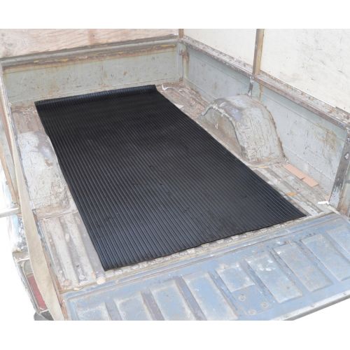  BDK Heavy-Duty Utility Truck Bed Floor Mat - Thick Rubber Cargo Mat