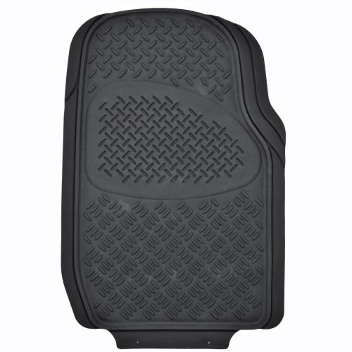  BDK Heavy Duty All Weather Black Vinyl Non-slip Trimmable Truck SUV Van Floor Mats 4 pcs