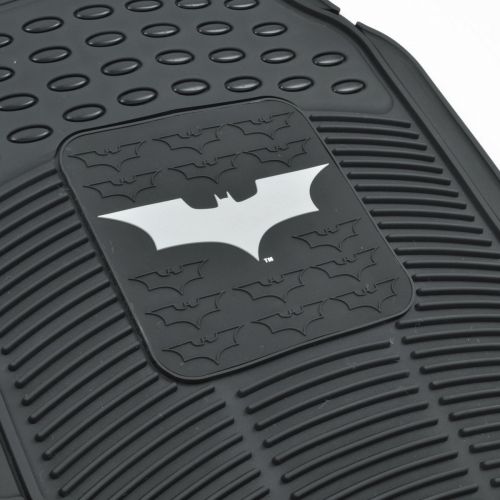  BDK Dark Night Batman Rubber Floor Mats Car 2 PC Front Heavy Duty All Weather