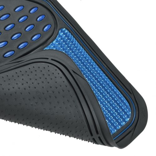  BDK Metallic Rubber Floor Mats for Car SUV & Truck - Semi Trimmable, 2 Tone Color Heavy Duty Protection(Blue/Black)