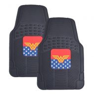 BDK Wonder Woman Rubber Car Floor Mats - 2pc Front Floor Protectors
