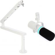 BEACN Mic USB-C Dynamic Broadcast Microphone with Boom Stand - White