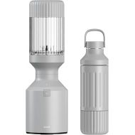 Beast Blender Tonal | Kitchen Countertop Design | Blend Smoothies and Shakes, Dressings, Sauces, Dips | Stainless Steel Bottle | Straw Cap and Straws Included | 1000W (Pebble Grey)