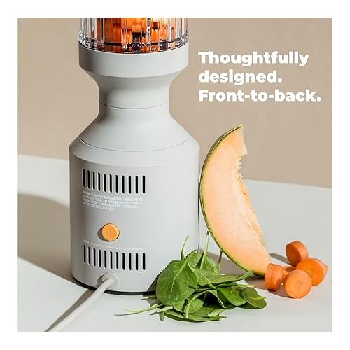  Beast Blender + Hydration System | Blend Smoothies and Shakes, Infuse Water, Kitchen Countertop Design, 1000W (Cloud White)
