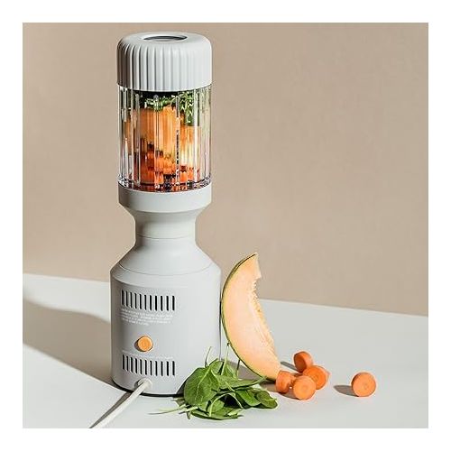  Beast Blender | Sleek Kitchen Countertop Design, Patented Blending Technology | Take Smoothies & Shakes To-Go with NEW Portable Straw Cap System (Pebble Grey)