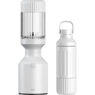 Beast Blender Tonal | Kitchen Countertop Design | Blend Smoothies and Shakes, Dressings, Sauces, Dips | Stainless Steel Bottle | Straw Cap and Straws Included | 1000W (Cloud White)