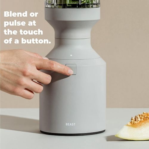  Beast Blender Blend Smoothies and Shakes, Kitchen Countertop Design, 1000W (Pebble Grey)