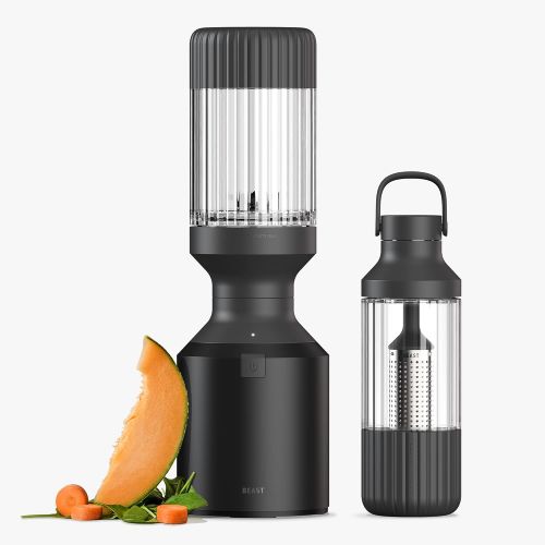  Beast Blender + Hydration System Blend Smoothies and Shakes, Infuse Water, Kitchen Countertop Design, 1000W (Carbon Black)