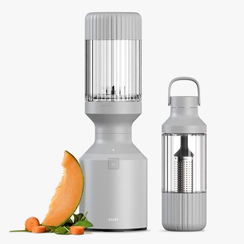  Beast Blender + Hydration System Blend Smoothies and Shakes, Infuse Water, Kitchen Countertop Design, 1000W (Pebble Grey)