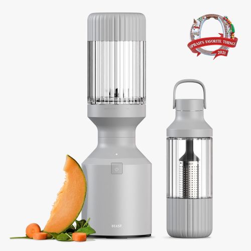  Beast Blender + Hydration System Blend Smoothies and Shakes, Infuse Water, Kitchen Countertop Design, 1000W (Pebble Grey)