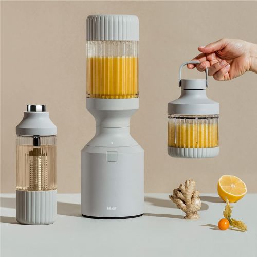  Beast Blender + Hydration System Blend Smoothies and Shakes, Infuse Water, Kitchen Countertop Design, 1000W (Cloud White)