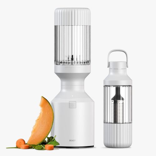  Beast Blender + Hydration System Blend Smoothies and Shakes, Infuse Water, Kitchen Countertop Design, 1000W (Cloud White)