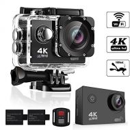 BEAUBOMB Underwater Camera 4K Ultra HD Action Cameras 16MP Sony Sensor Sports 98ft Waterproof Case Mini Video Sport Cameras 170° Wide Angle WiFi & Wrist Remote Control Cam - 4K@30FPS Ultra