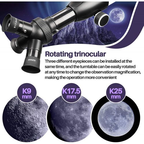  [아마존베스트]BEBANG Telescope for Adults & Kids Monocular Refractor Telescope for Astronomy Beginners Professional 400mm 80mm with Tripod & Smartphone Adapter