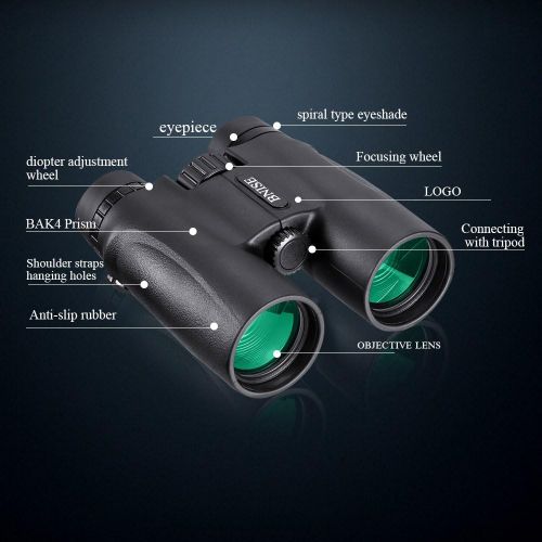  [아마존베스트]BEBANG Binoculars, Test Winner, 10x42, High Performance Magnification, Bright and Clear Viewing Area for Travelling, Birdwatching, Astronomy, Sports and Wildlife