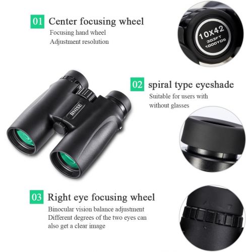  [아마존베스트]BEBANG Binoculars, Test Winner, 10x42, High Performance Magnification, Bright and Clear Viewing Area for Travelling, Birdwatching, Astronomy, Sports and Wildlife