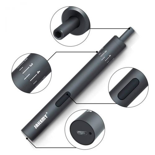  Cordless Electric Screwdriver, BECROWMUS Power Screwdriver with 14 Precision Bits and 8 Level Adjustable Torque for Laptop MacBook iPhone ipad Smartphone Tablet Watch Camera Glasse