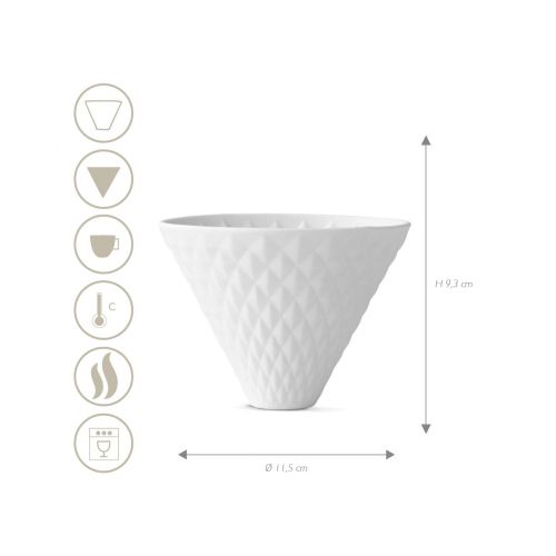  BEEM Beem - Pour Over Kaffeefilter als Erganzung | inklusive 10x Papierfilter Groesse 2 | spuelmaschinengeeignet