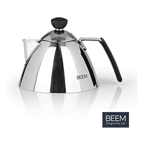  BEEM Samowar Mr. Tea 4 l | Teekocher elektrisch | Edelstahl | 2.500 W | 4 l Wasserbehalter | 1 l Teekanne mit Sieb | Privat, Hotel und Gastro geeignet