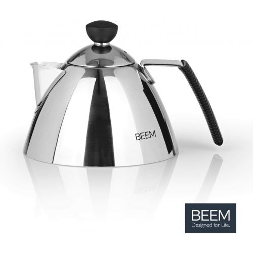  BEEM Samowar Mr. Tea 4 l | Teekocher elektrisch | Edelstahl | 2.500 W | 4 l Wasserbehalter | 1 l Teekanne mit Sieb | Privat, Hotel und Gastro geeignet