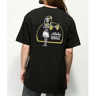 BEER SAVAGE Beer Savage Aloha Savage Black T-Shirt