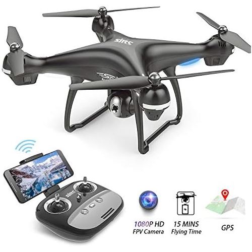  BEEYEO GPS FPV RC Drone with 1080P HD Camera Live Video and GPS Return Home Quadcopter, Follow Me Mode, Altitude Hold, Intelligent Battery Long Control Range