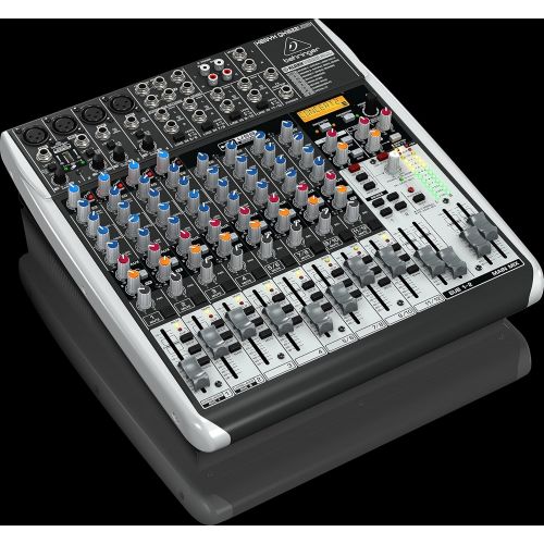  Behringer BEHRINGER QX1622USB Premium 16-Input 22-Bus Mixer with Xenyx Mic Preamps & Compressors Klark Teknik Multi- FX Processor, Black