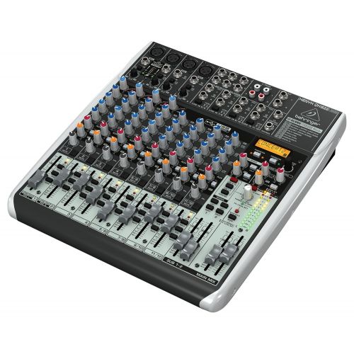  Behringer BEHRINGER QX1622USB Premium 16-Input 22-Bus Mixer with Xenyx Mic Preamps & Compressors Klark Teknik Multi- FX Processor, Black