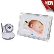BEIBEIKA 7 inch Wireless Baby Monitor Night Vision 2 Way Talk talkback system With 1 Camera