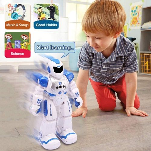 [아마존베스트]BEIWO Smart RC Robots for Kids, Intelligent Programmable Robot Toy, Remote Control Robot for Boy Toys, Dancing, Singing, Talking, Gesture Sensing Robotic Toys Boys Girls Kids Birth