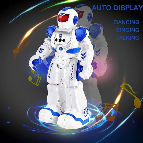  [아마존베스트]BEIWO Smart RC Robots for Kids, Intelligent Programmable Robot Toy, Remote Control Robot for Boy Toys, Dancing, Singing, Talking, Gesture Sensing Robotic Toys Boys Girls Kids Birth