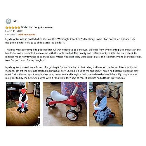  [아마존베스트]BEKILOLE Baby Balance Bike- Baby Bicycle for 10-24 Months, Perfect as First Bike| First Birthday Gift, Ideal Ride on Toys for 1 Year Old