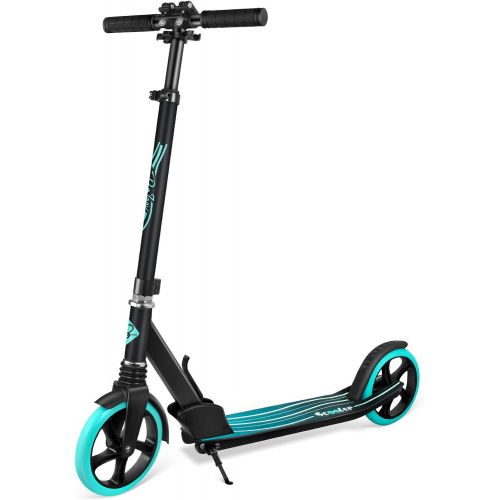  Beleev V5 Scooters for Kids 8 Years and up, Foldable Kick Scooter 2 Wheel, Shock Absorption Mechanism, Large 200mm Wheels Sport Commuter Scooters with Carry Strap for Adults Teens