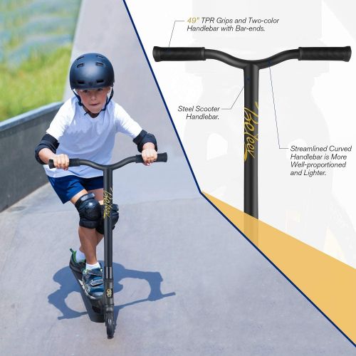  Beleev Stunt Scooter for Kids Teens Adults, Complete Pro Tricks Scooter Beginner Boys Girls, 100mm Aluminium Core Wheels & ABEC-9 Freestyle Kick Scooters with TPR Stable Grips
