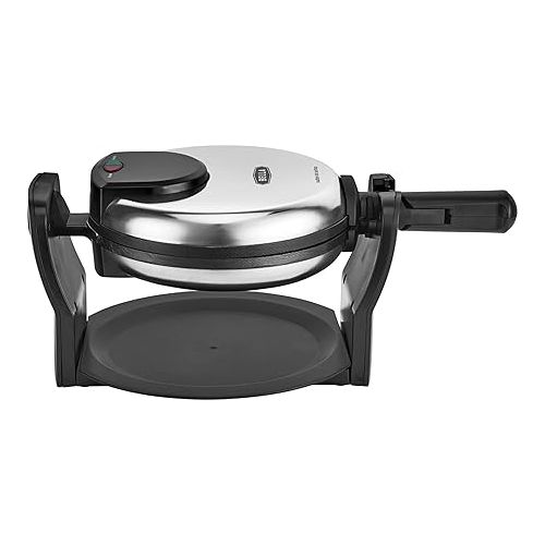  Bella - Non-Stick Rotating Belgian Waffle Maker - Stainless Steel - BPA & PFOA Free