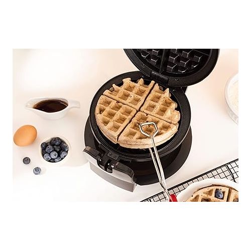  Bella - Non-Stick Rotating Belgian Waffle Maker - Stainless Steel - BPA & PFOA Free