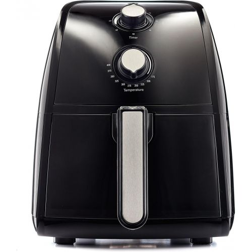  BELLA Electric Hot Air Fryer, Healthy No-Oil Deep Frying, Cooking, Baking and Roasting, Easy Clean Up, Removable Dishwasher Safe Basket, 2.6 QT, Black