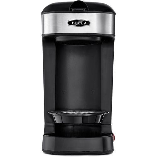  [아마존베스트]BELLA (14436) One Scoop One Cup Coffee Maker, Black and Stainless Steel