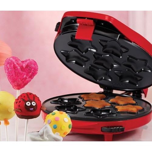  Bella Multiplate Cake Pop Maker (Red) - THREE different designs!