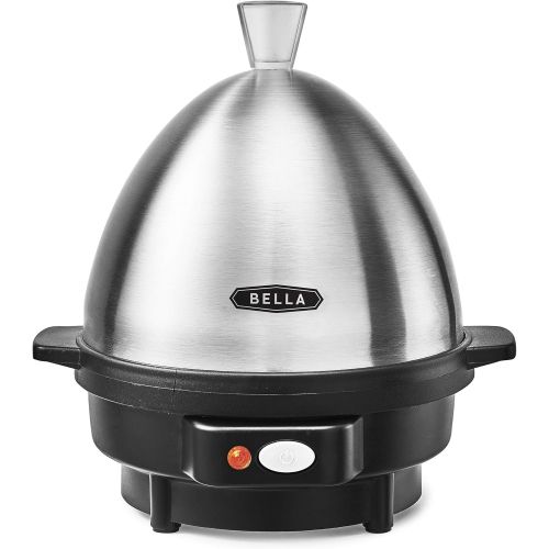  BELLA Rapid 7 Capacity Electric Egg Cooker for Hard Boiled, Poached, Scrambled or Omelets with with Auto Shut Off Feature, One Size, Stainless Steel