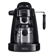 [아마존베스트]BELLA (13683) Personal Espresso Maker with Steam Wand, Glass Decanter & Permanent Filter, Black