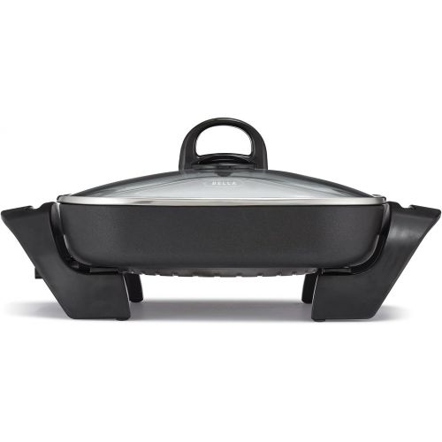  [아마존베스트]BELLA 12 x 12 inch Electric Skillet with Non-Stick Coating BPA Free