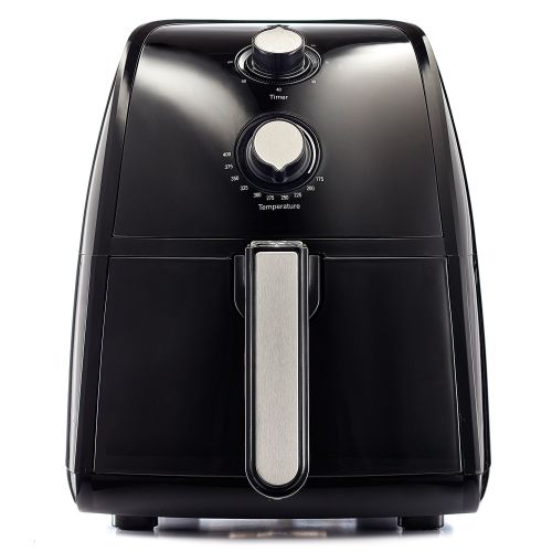  BELLA (14538) 2.5 Liter Electric Hot Air Fryer with Removable Dishwasher Safe Basket, Black