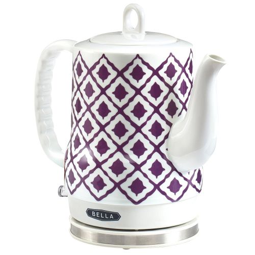 BELLA 1.2L Electric Ceramic Tea Kettle with detachable base and boil dry protection