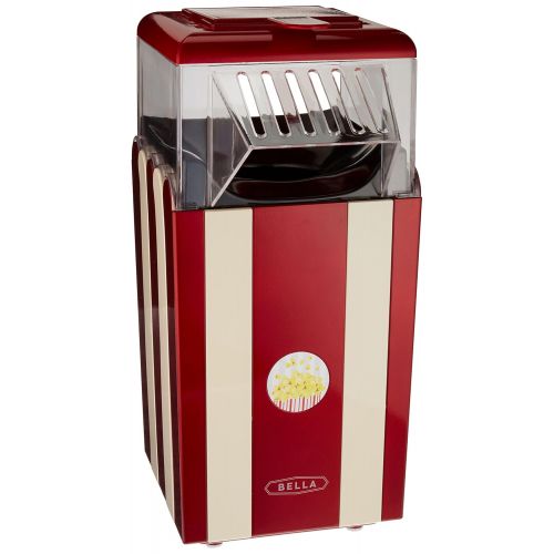  BELLA 13554 Hot Air Popcorn Maker, Red and White