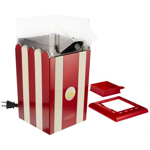  BELLA 13554 Hot Air Popcorn Maker, Red and White